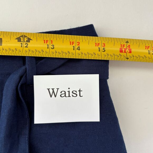 Ann Taylor Womens Linen Blend Shorts 6 Coastal Beach Summer Minimalist Preppy - Picture 5 of 9